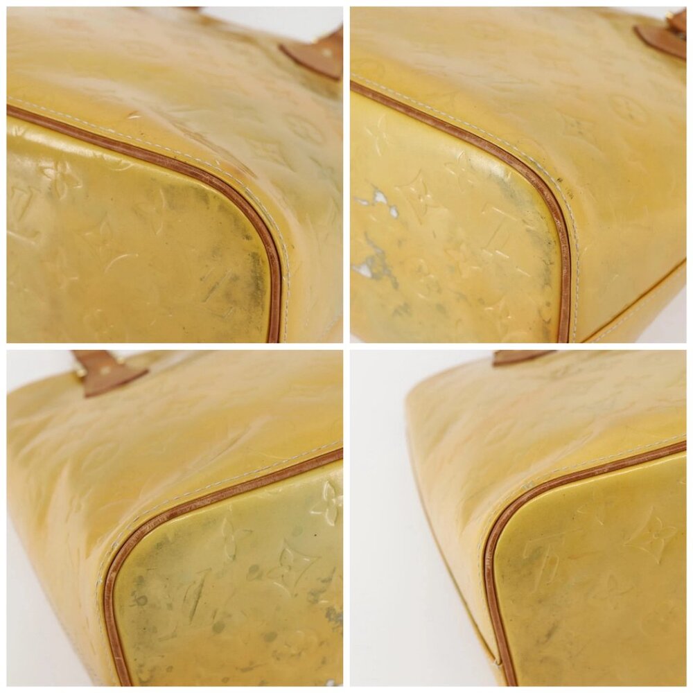 LOUIS VUITTON Monogram Vernis Houston Hand Bag Gris LV Auth - Picture 15 of 16